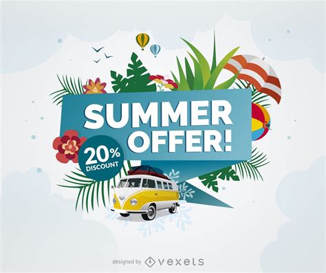 Download Summer Holidays Creative Promotional Poster Vector